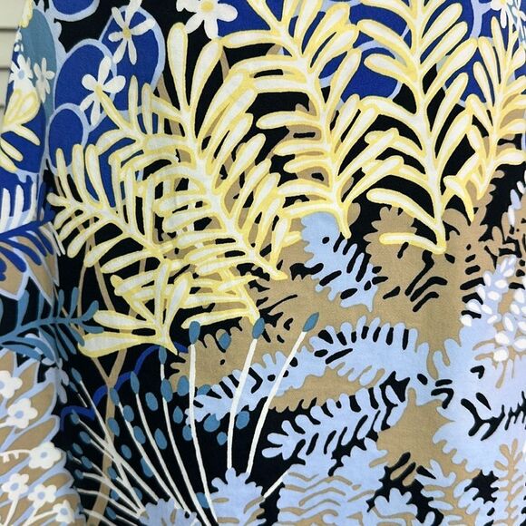 Talbots Midi Dress Size 6 Botanical Print Short Sleeve NWOT - Picture 9 of 12